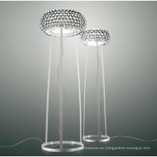 Lámpara de pie led de cristal moderna de diseño popular para sala de estar